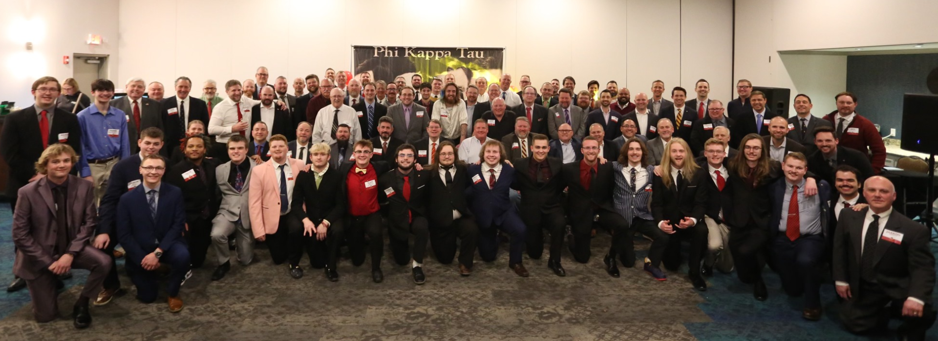 Delta Nu brothers group photo from the 50th Founders Day celebration in 2025